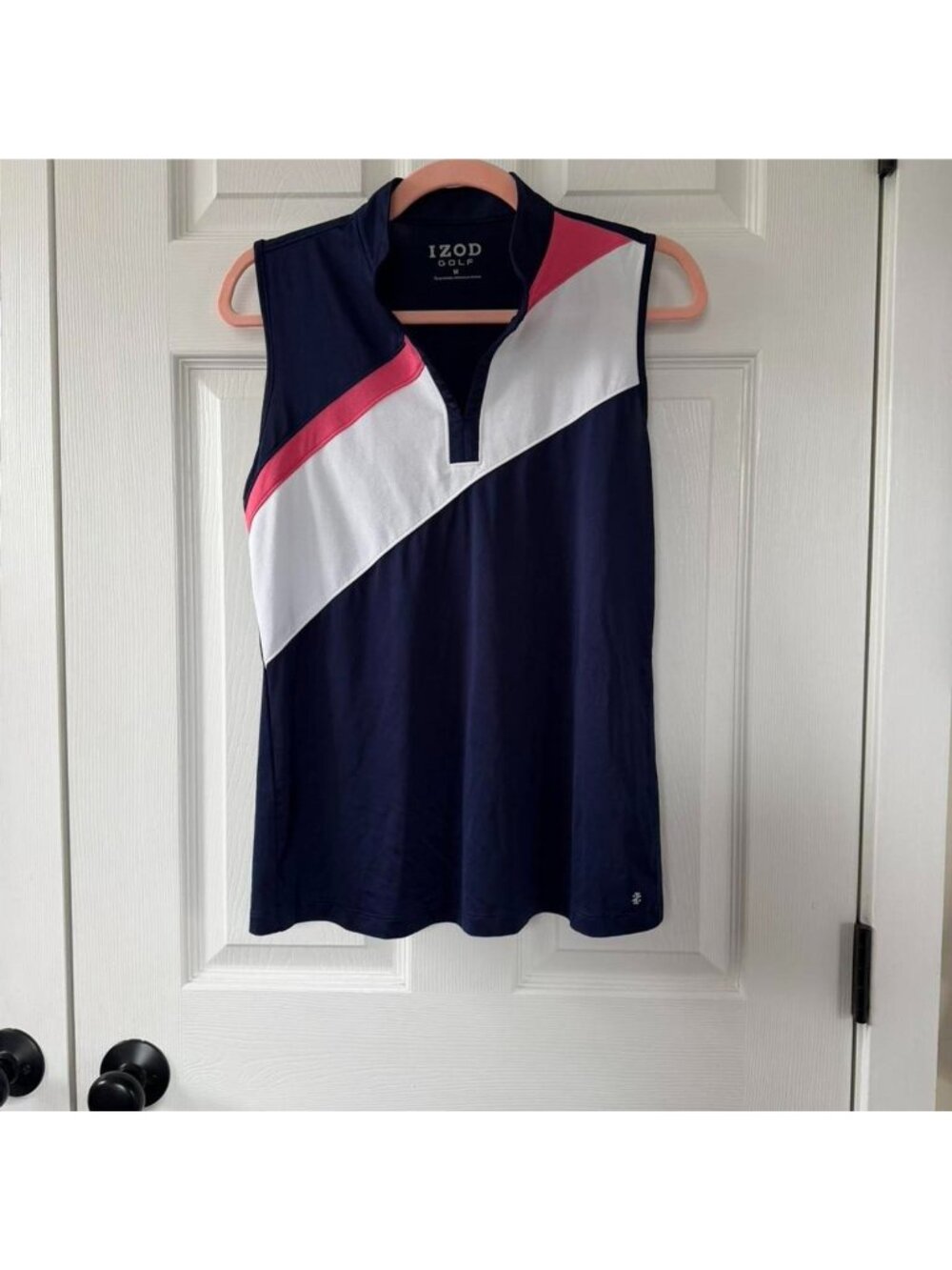 Izod Golf Navy Blue Sleeveless Shirt